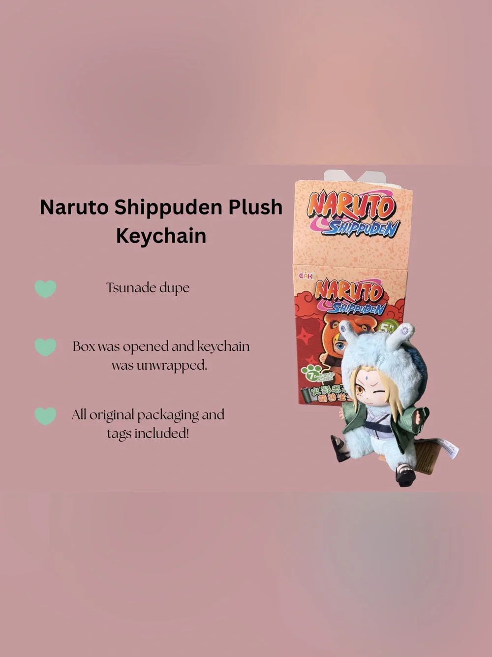 Naruto Shippuden Plush Keychain - Tsunade